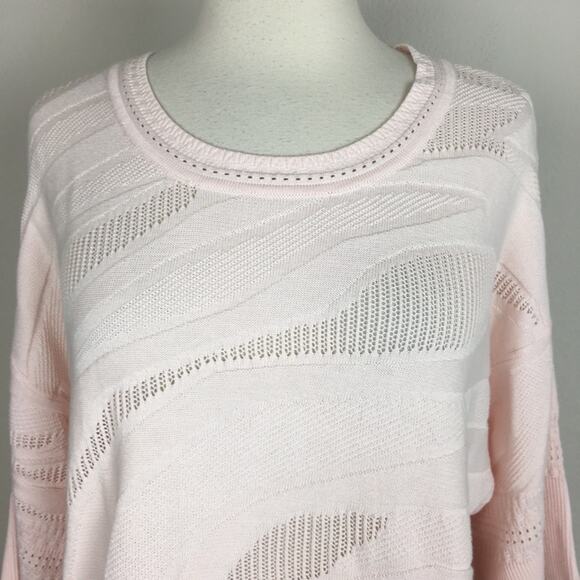 Cabi Shy Pullover Pink Boxy Cropped Blush Sweater 5631 Medium - Picture 3 of 7